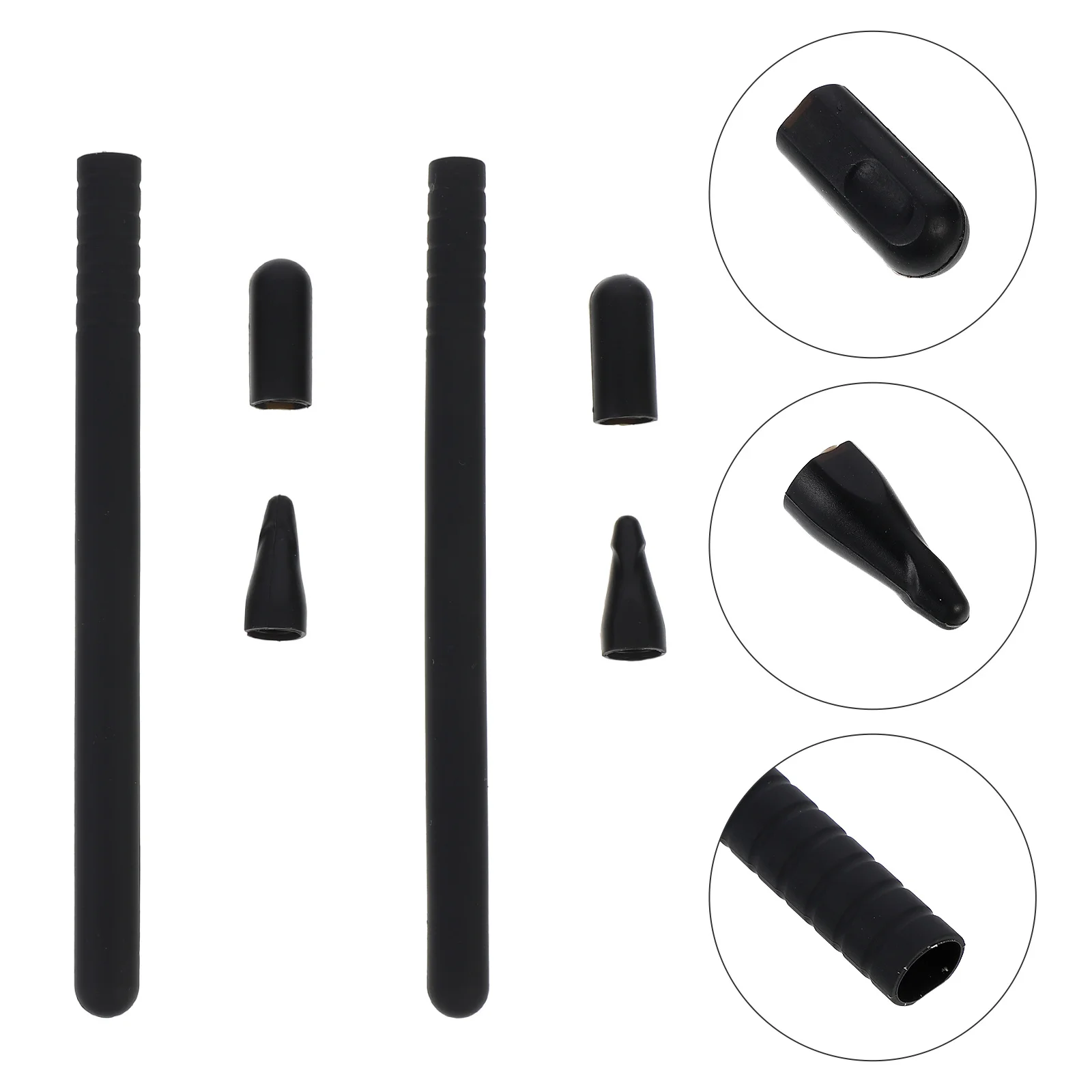 2Set Pelindung Pena Stylus Penutup Lengan Silikon Tahan Guncangan Ramah Kulit Ringan Perlindungan Tingkat Ergonomis