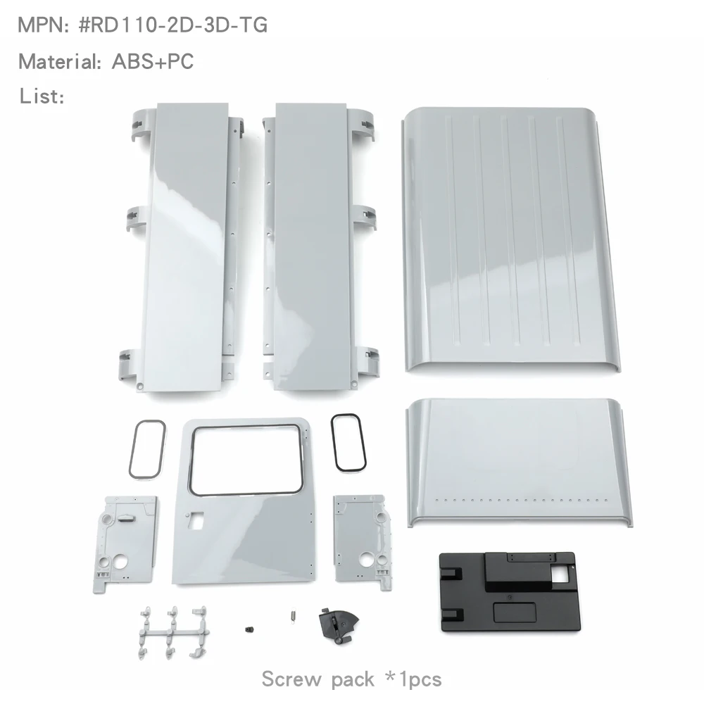 Kit de coque de carrosserie pour voiture RC Inoler, simulation 3 portes, Traxxas COMPANY 110, 2 portes, 1/10mm, 313mm, 514-plus, pièces de mise à niveau, 1 jeu