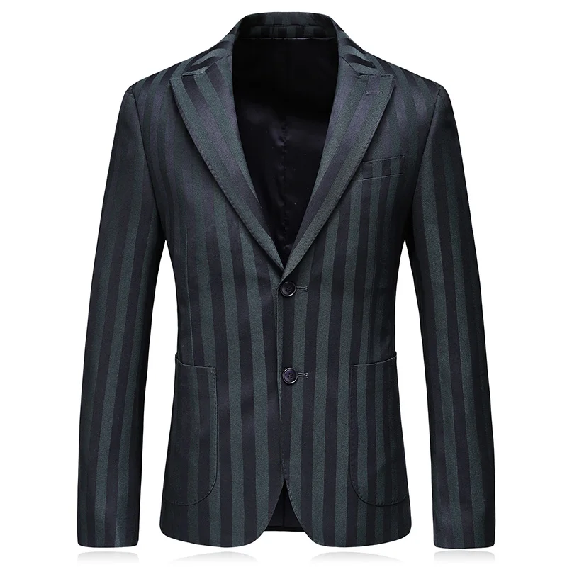 2024Men\'s fine high-end large size suit (suit + vest + trousers) Fashion business casual handsome stylish casual three-piece set