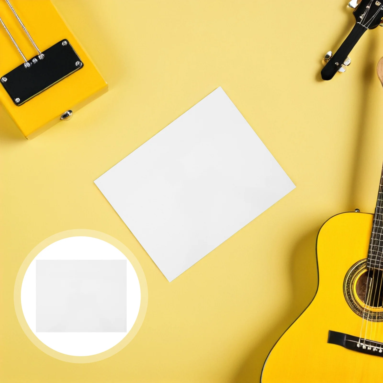 

Pick Guard Sheet 20x25cm 0.7mm Thickness Acoustic Guitar Scratch Plate Self Adhesive Protector for Guitar Backplate Replacement