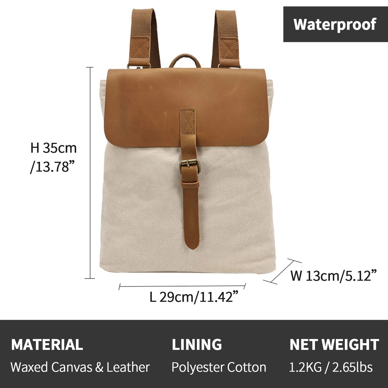 Plecak vintage z woskowanej tk – Leather Work Rucksack recenzja i cena