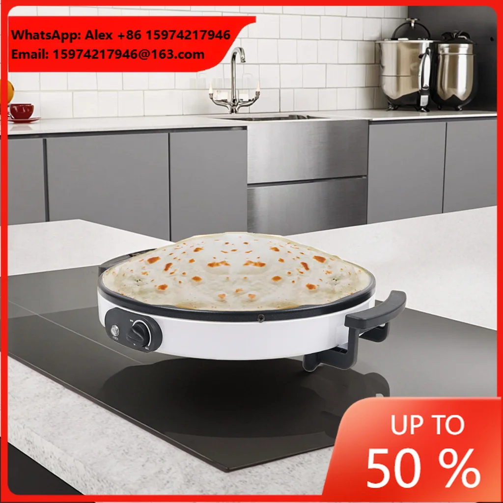 Wholesale 2000W 17.7 Inch Dome Shape Nonstick Coating Crepe Gursaan Maker Automatic Chapati Roti Machine