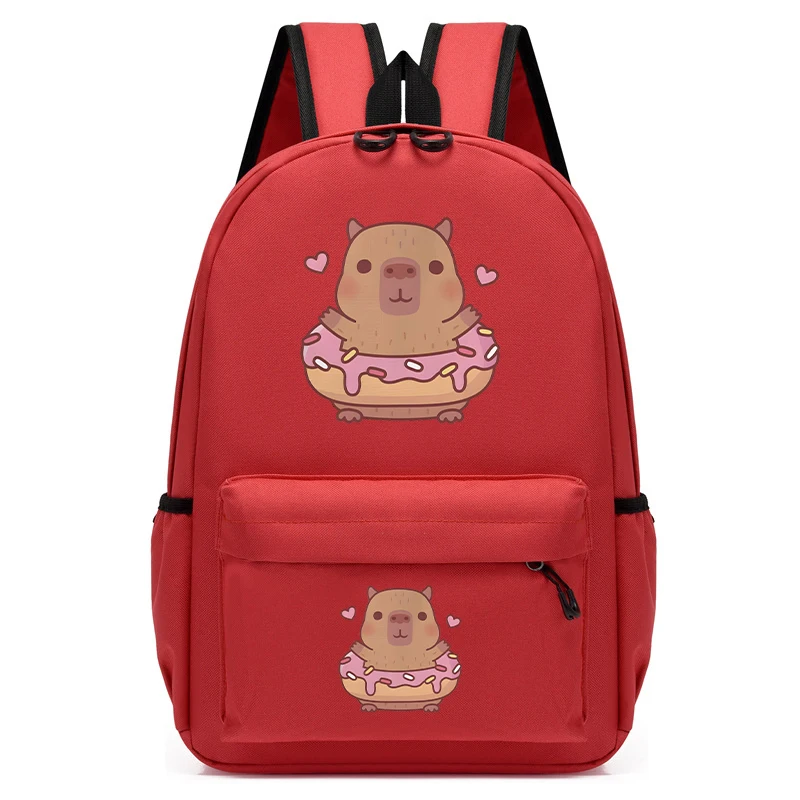 New Cute Trend CHILDREN'S School shoulder zaino Bag Cute capibara Donut School student zainetto Kids Anime Cartoon Bagpack