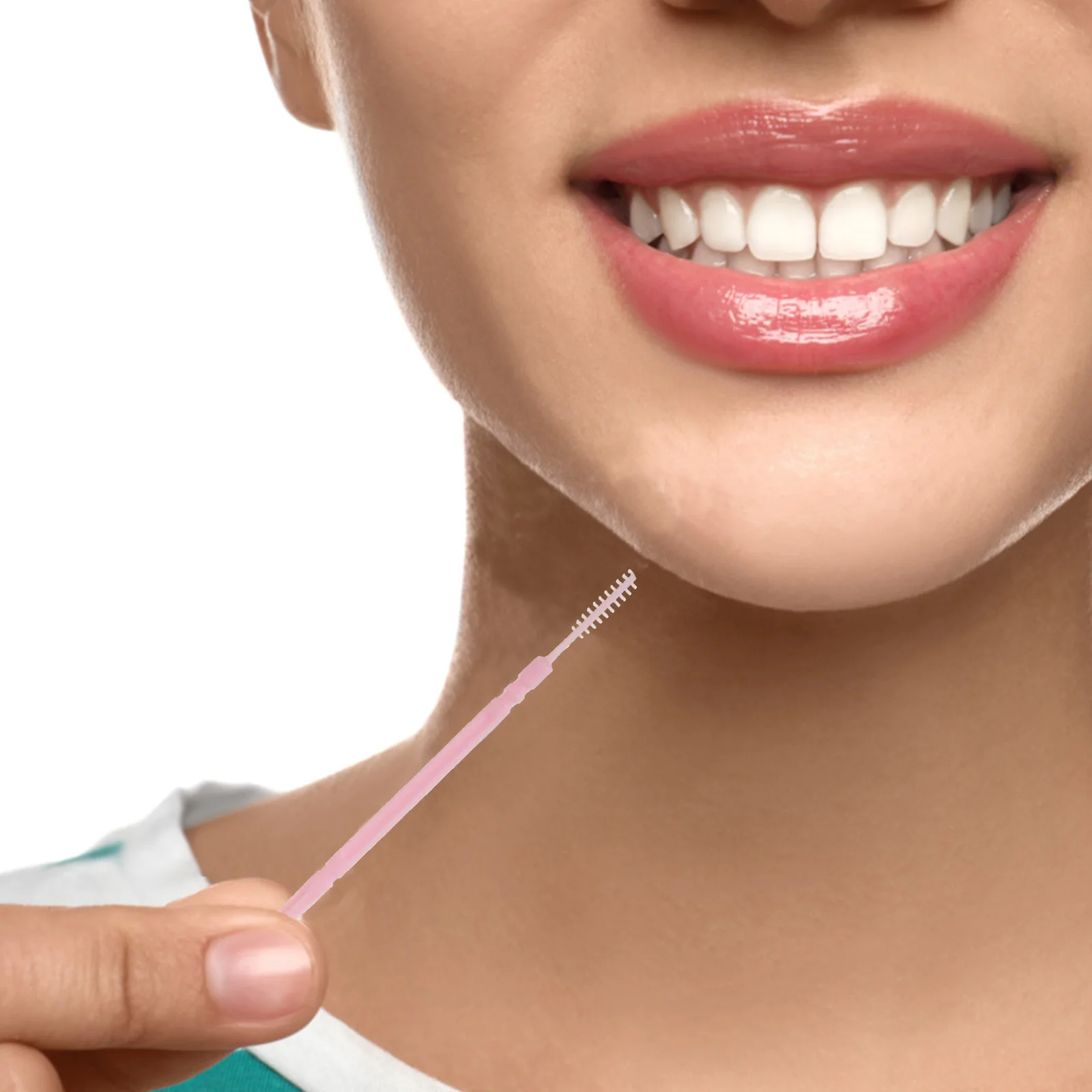 6 صناديق أعواد أسنان مزدوجة الأطراف من البلاستيك بين الأسنان يختار تنظيف الأسنان أداة العناية بالأسنان فرشاة مزيل البلاك مريحة