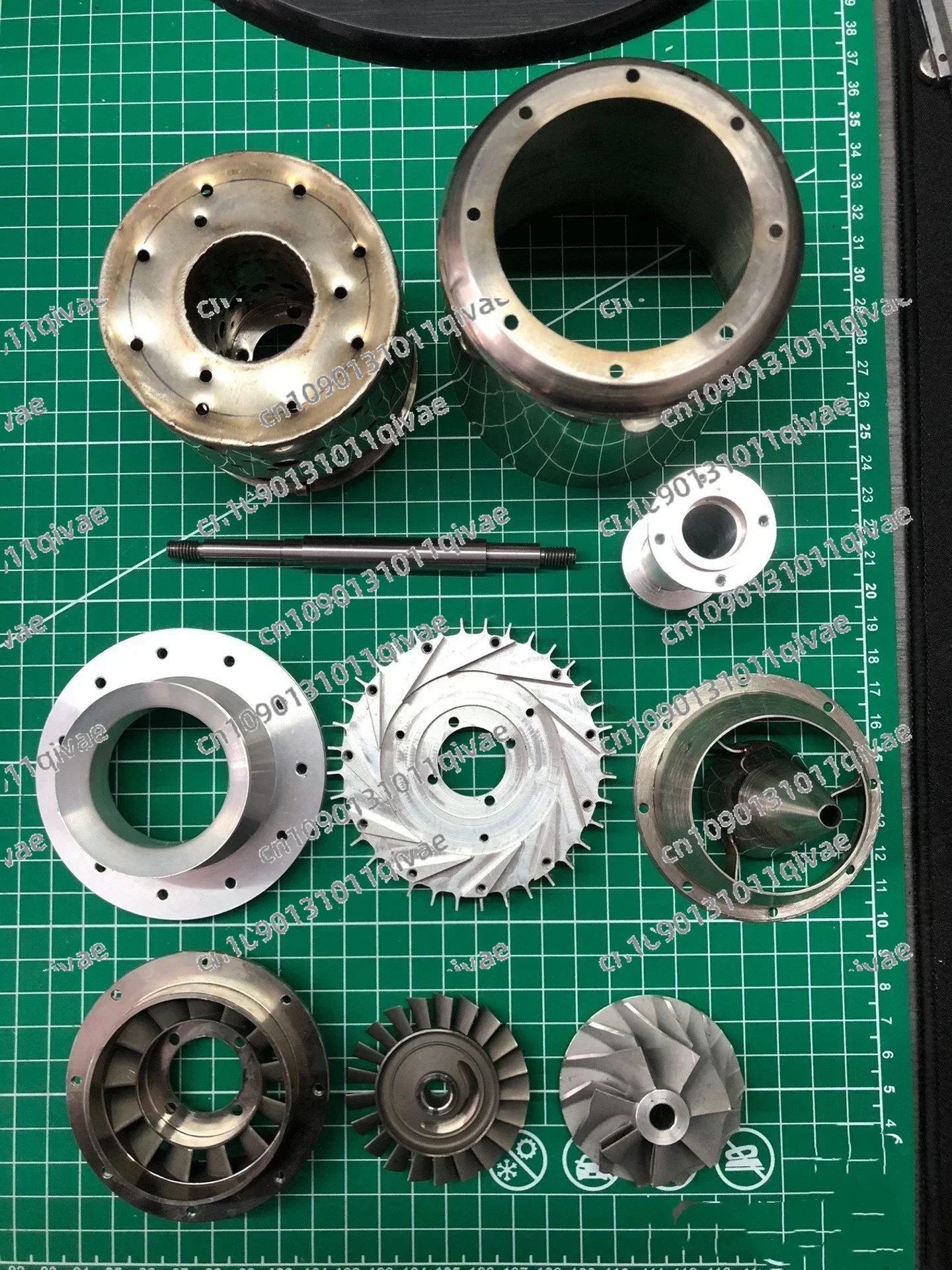 GR180 Turbine Wheel 70MM/NGV/Compressor/Fire Nozzle/Combustion Chamber for DIY RC Mini Turbo Jet Engine 18kg Thrust Spare Parts