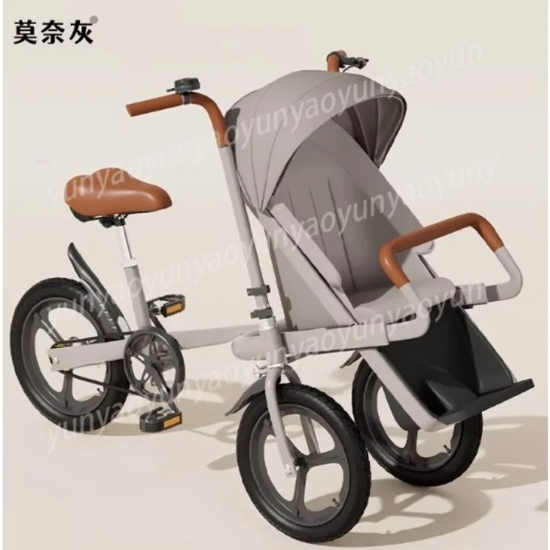 Three-wheeled Car with Baby, Riding and Walking, Picking Up Baby Walking Artifact