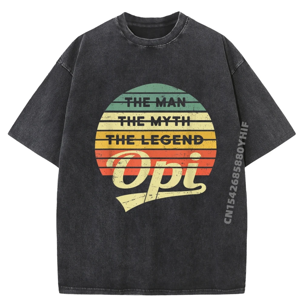 

Grandpa Grandpa Man Myth Legend Tops & Tees Adult Men Graphic T-shirt Normal Printed T Shirt Newest Washed Shirt