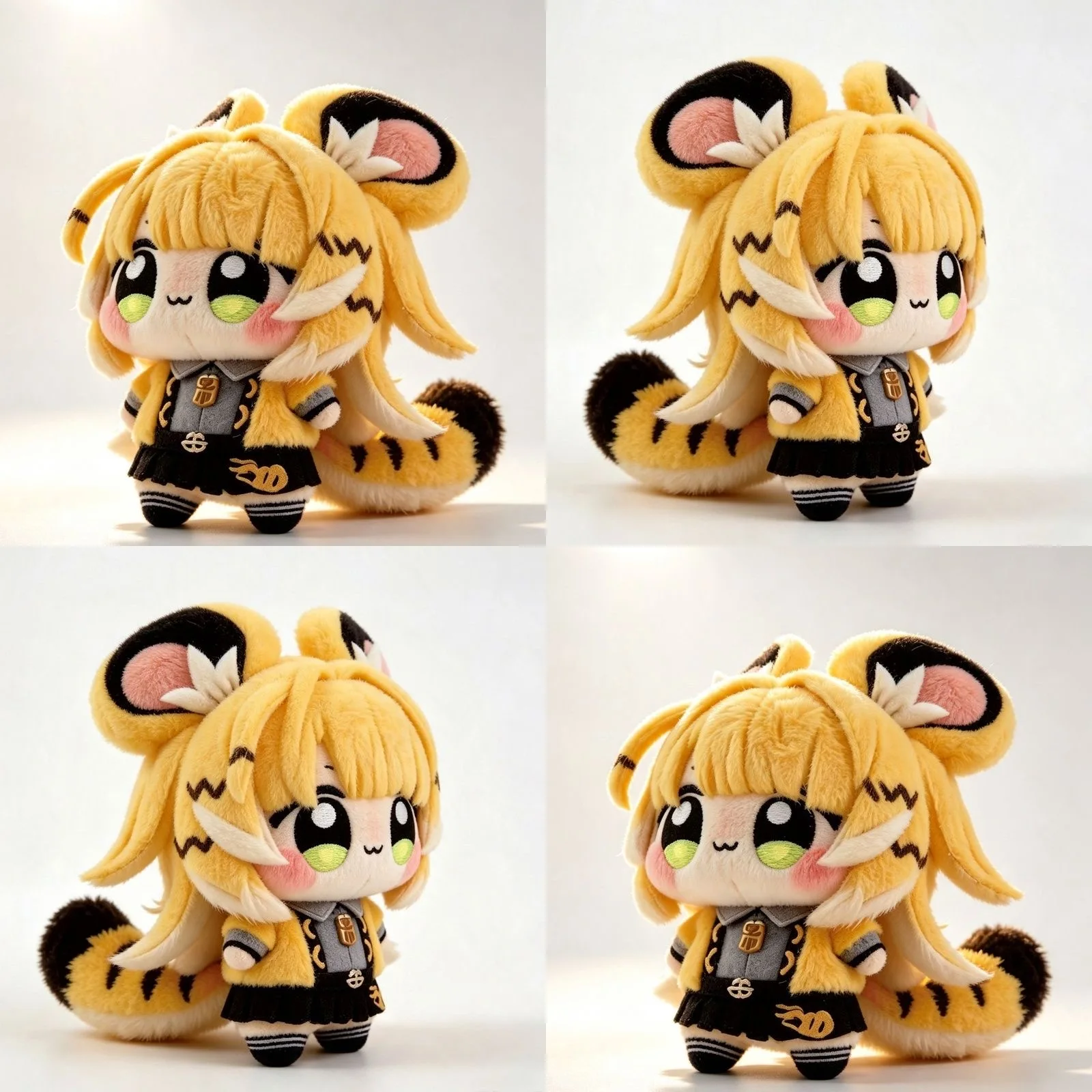 Cute 10cm Ju Fufu Plushie Stuffed Doll Zenless Zone Zero Ju Fufu Cosplay Backpack Pandents Plush Toys Doll Birthday Xmas Gifts