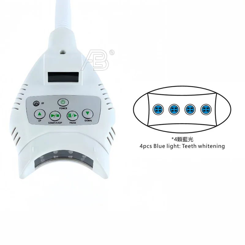 40W LED Clip-on Portable Teeth Whitening Machine Locking Screw Type Bleaching Accelerator Dental Whitening Device