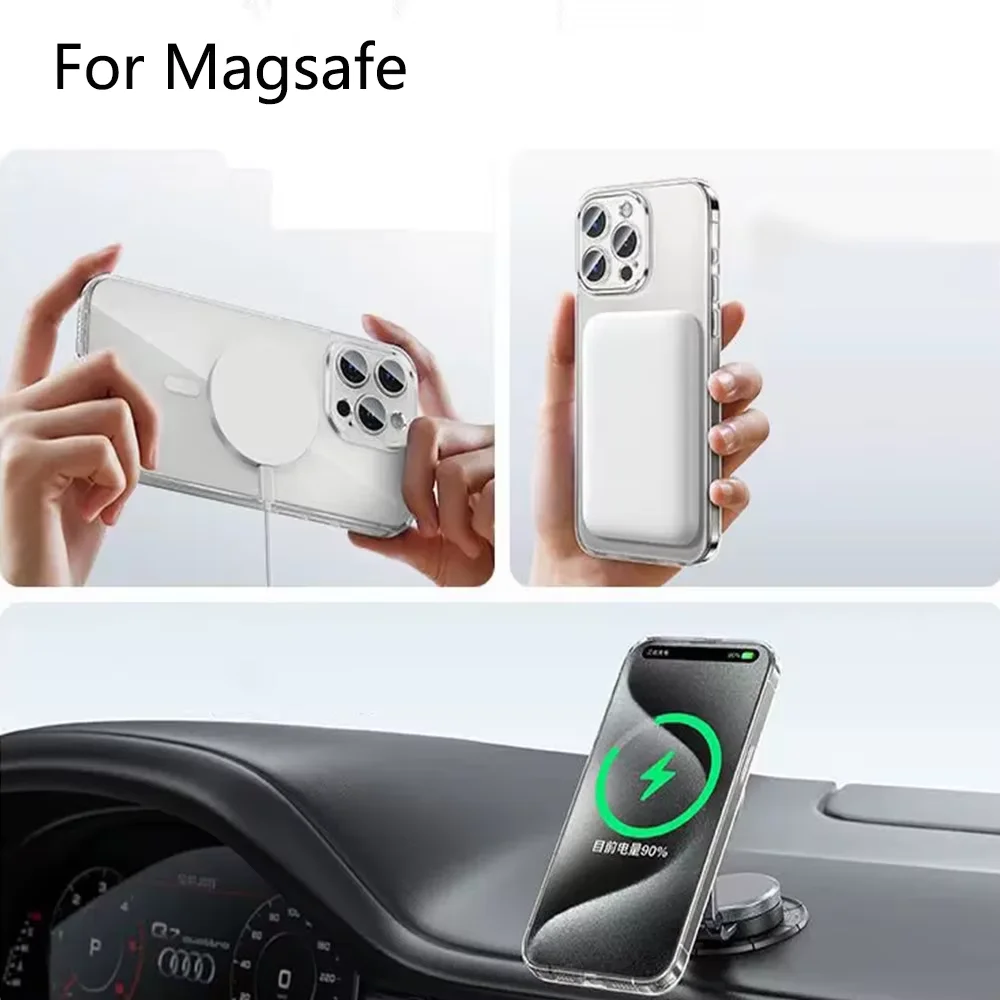 Magnet Fullback Protection Clear Case For Iphone 17 Pro Max 17 Air Apple Magsafe Cover Official Original Wireless Magnetic - náhled 6