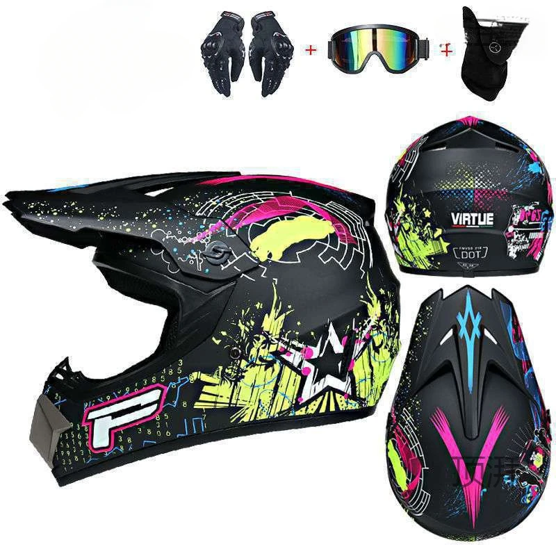 

Send 3 pieces gift motorcycle helmet children off-road helmet bike downhill AM DH cross helmet capacete motocross casco