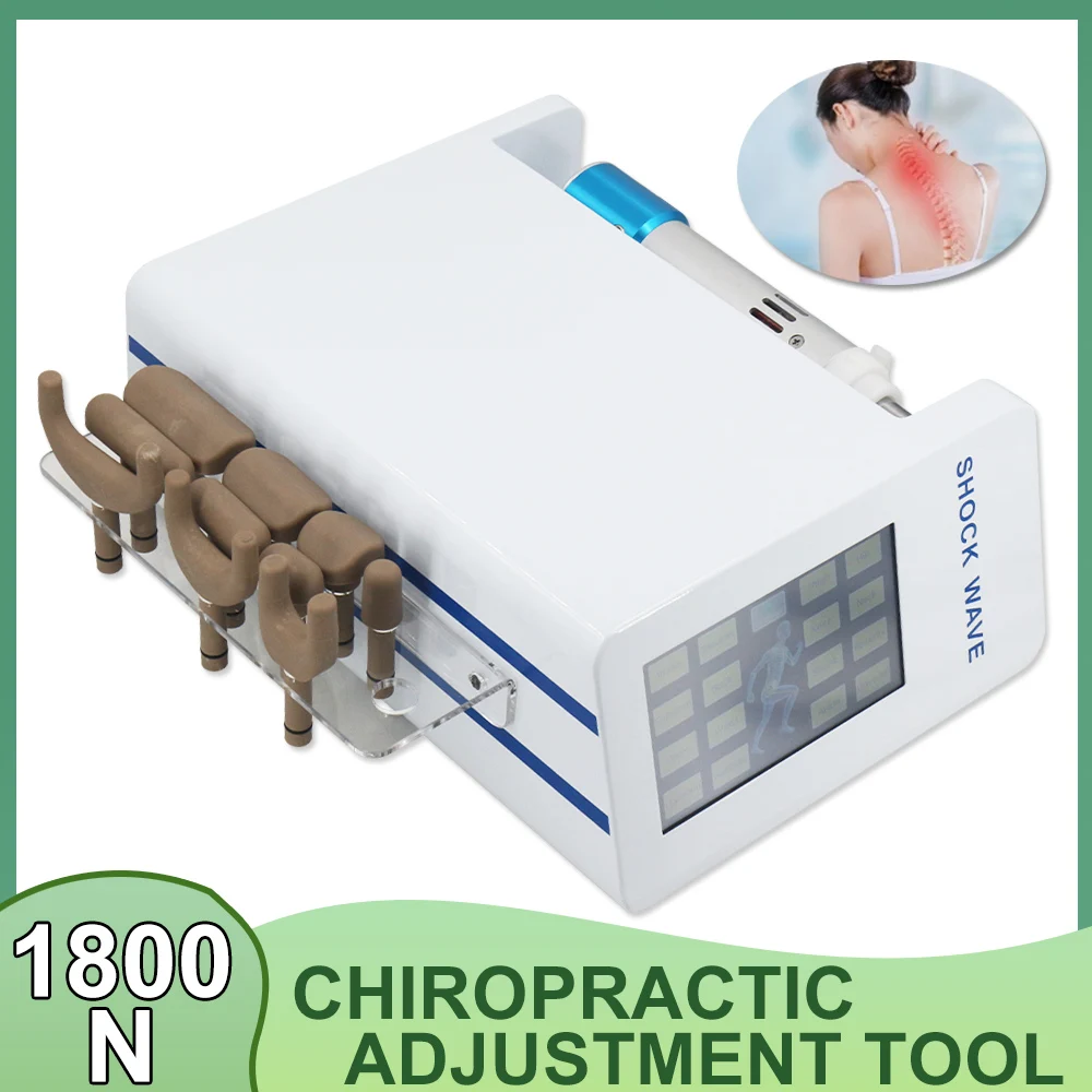 1800N Electric Chiropractic Correction Gun Arthritis Pain Relief Thoracic Vertebra Corrective Massage Spinal Massage Tool