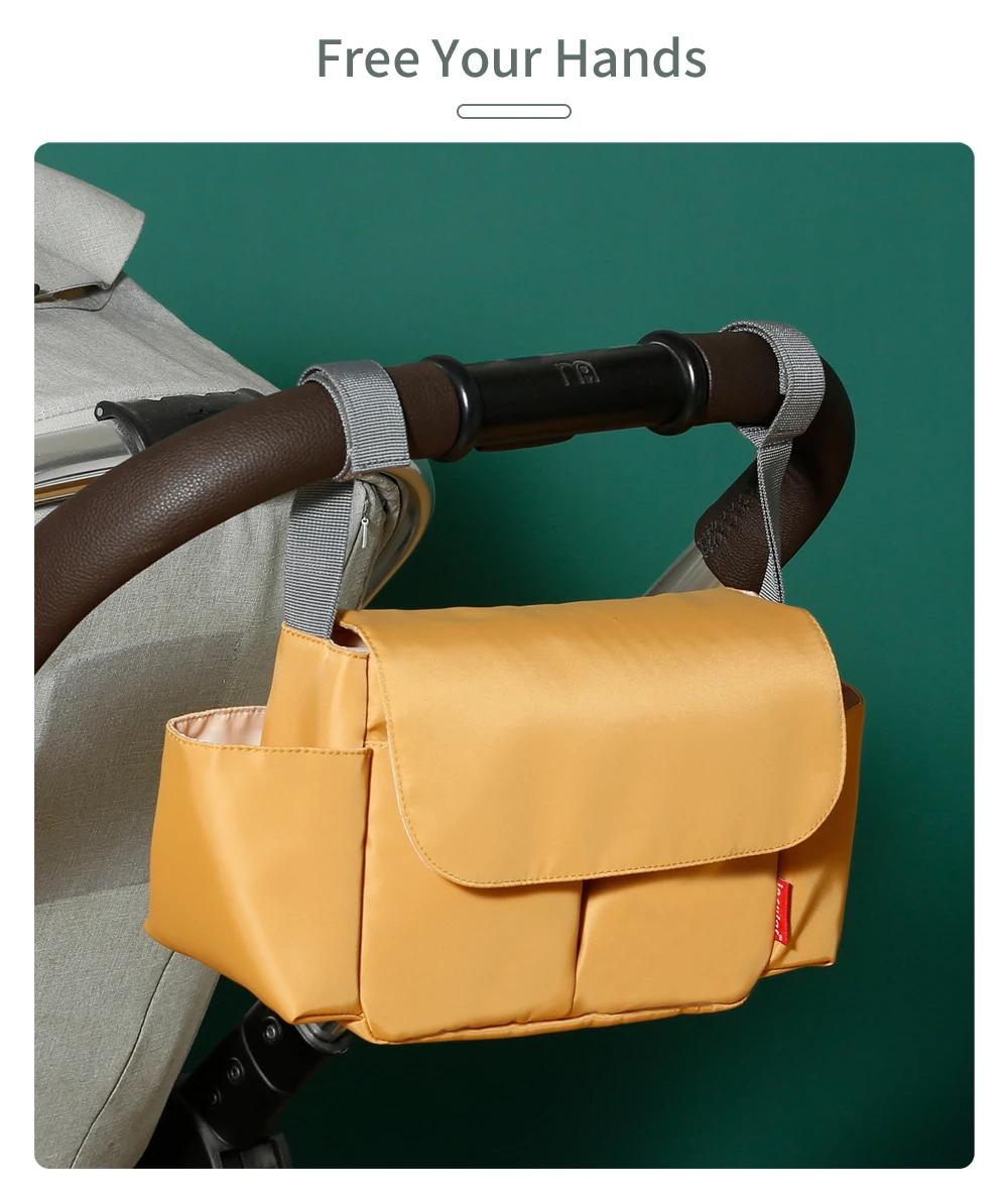Baby Kinderwagen Tasche Kinderwagen Organizer Zubehör Kinderwagen Tasse Halter Abdeckung Trolley Organizer Tasche Reise Zubehör – Detail 7