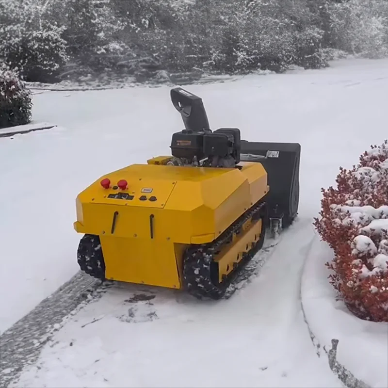 Remote Control Snow Blower AI Powered Remote Control Snow Sweeper Snow Thrower Remote Control