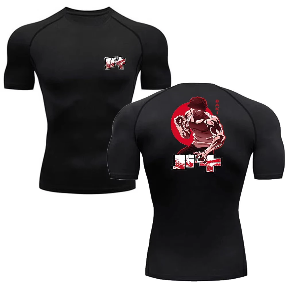 camisa-de-compressao-masculina-baki-anime-de-secagem-rapida--ginasio-treino-corrida-fitness-top-rl000708