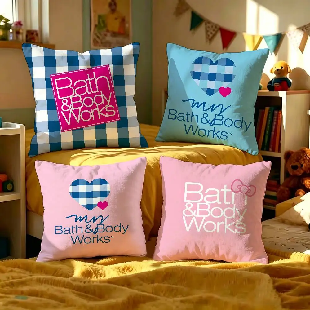Bath & Body Works Cushion Cover Car Throw Pillow Case For Sofa Car Christmas Gift 40x40cm 45x45cm