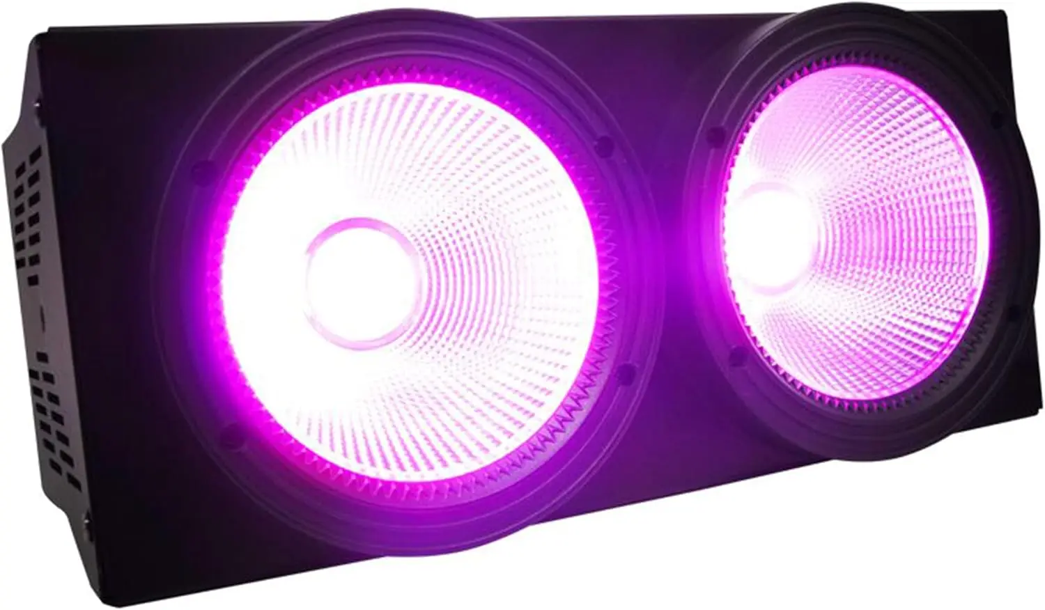 

200W COB 2-Eye Blinder Light RGBWA+UV 6IN1 DMX Stage Wash DJ Lighting for Church Wedding Concert