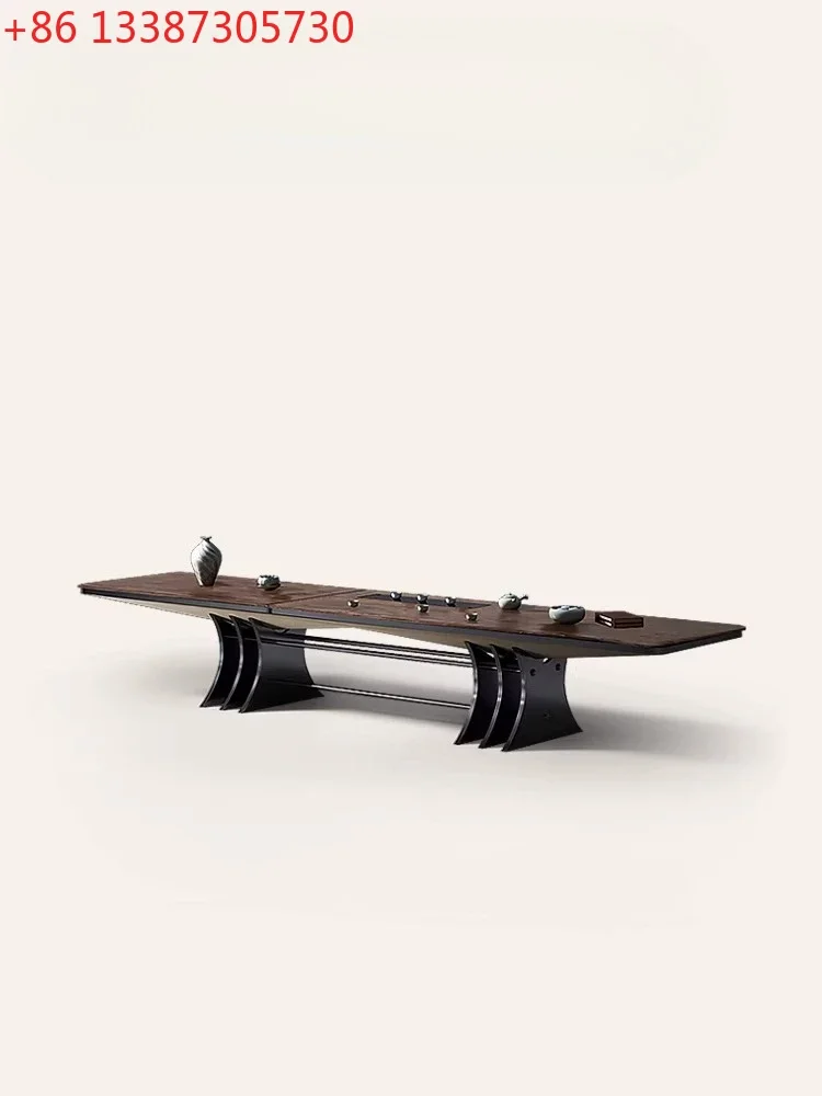 Walnut tea table mansion high-end villa kung fu tea table