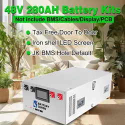 JK BMS Hole Lifepo4 Battery 48V 280AH 310AH 15KWH Battery Box DIY Case Support Daly JK Seplos 16 Parallel Tax Free Solar