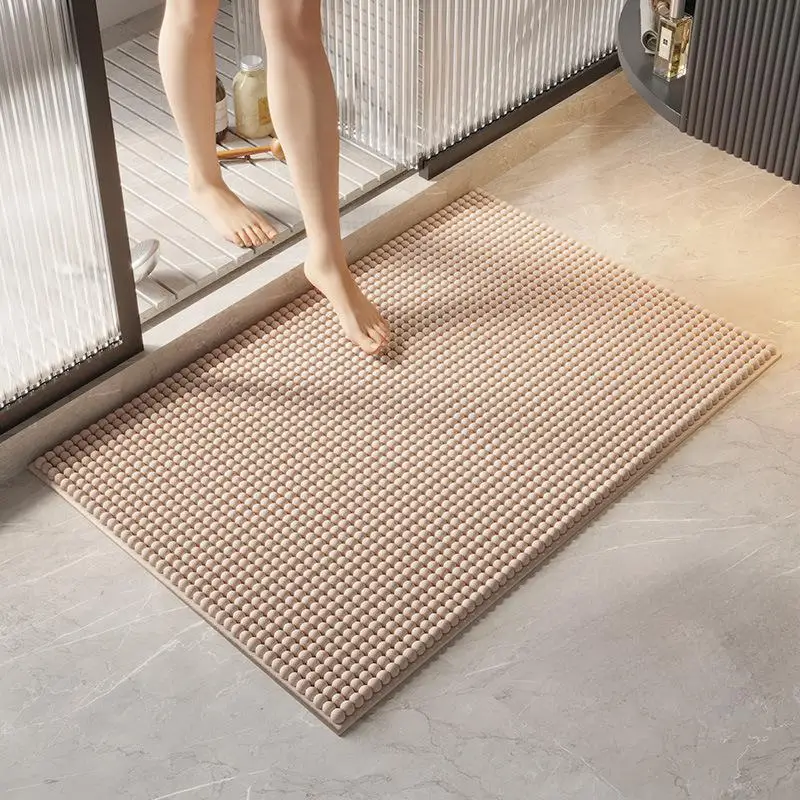 1Pcs Solid Color Plush Floor Mat 40*60cm Soft Bathroom Anti Slip Carpets Plain Color Absorbent Carpet Home Decor Rugs