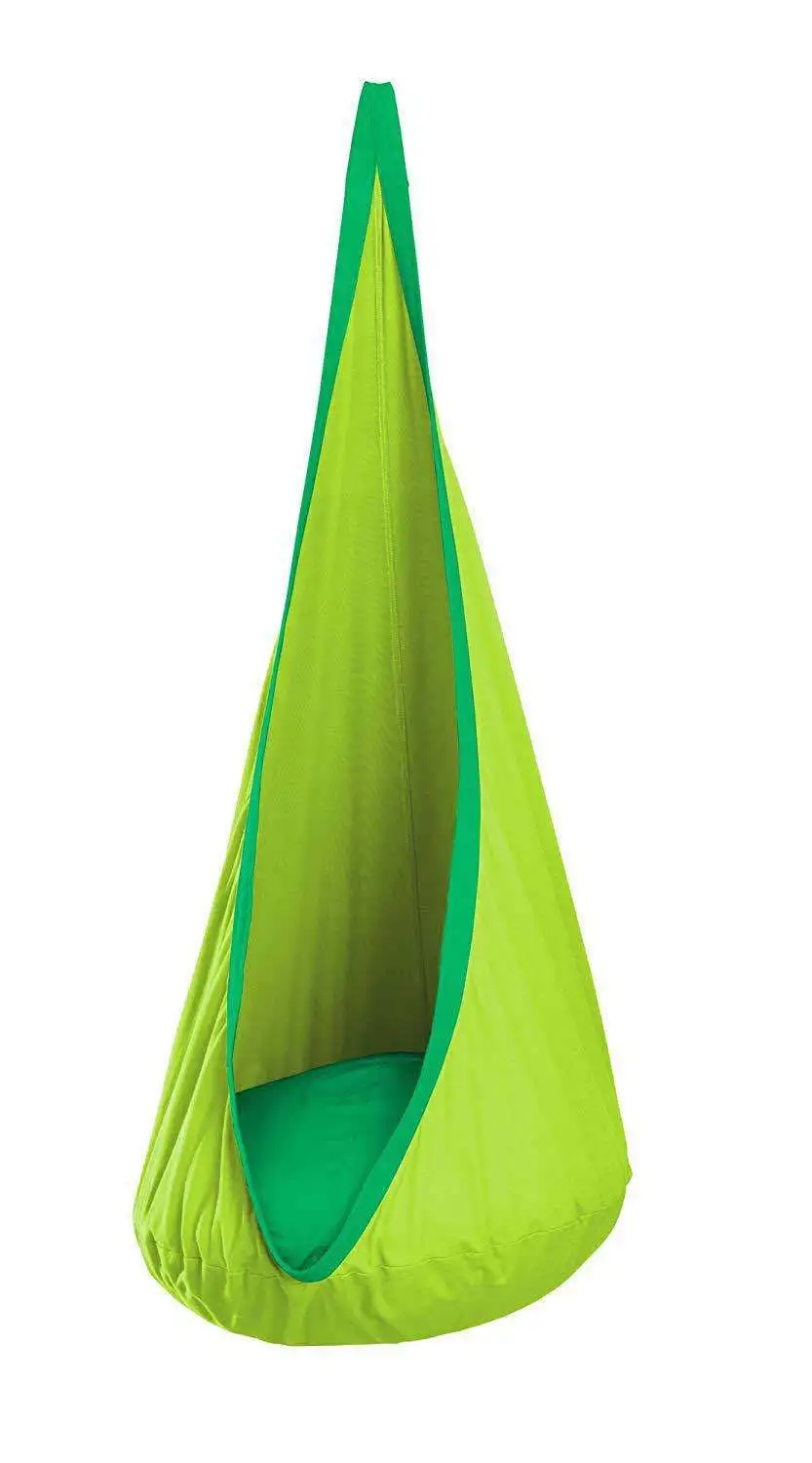 New Children\'s Hanging Chair Portable Parachute Cloth Swing Bed Indoor Courtyard Model with Inflatable Cushion Hanging Chair