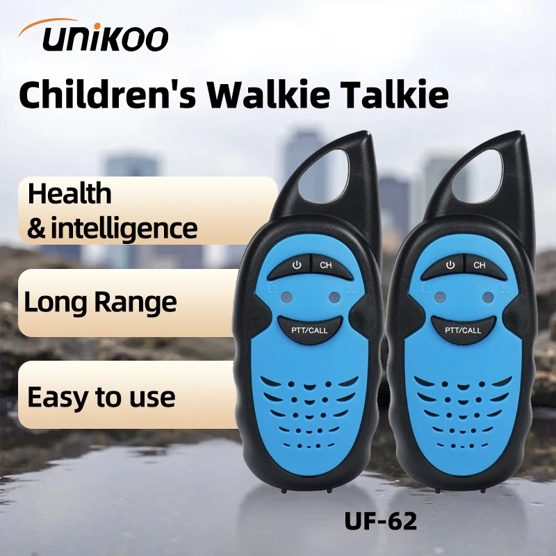 

Unikoo UF62 Walkie Talkie 2 Pcs Children Radio Receiver Walkie Talkies Kids Birthday Gift Child Toys for Boys Girls