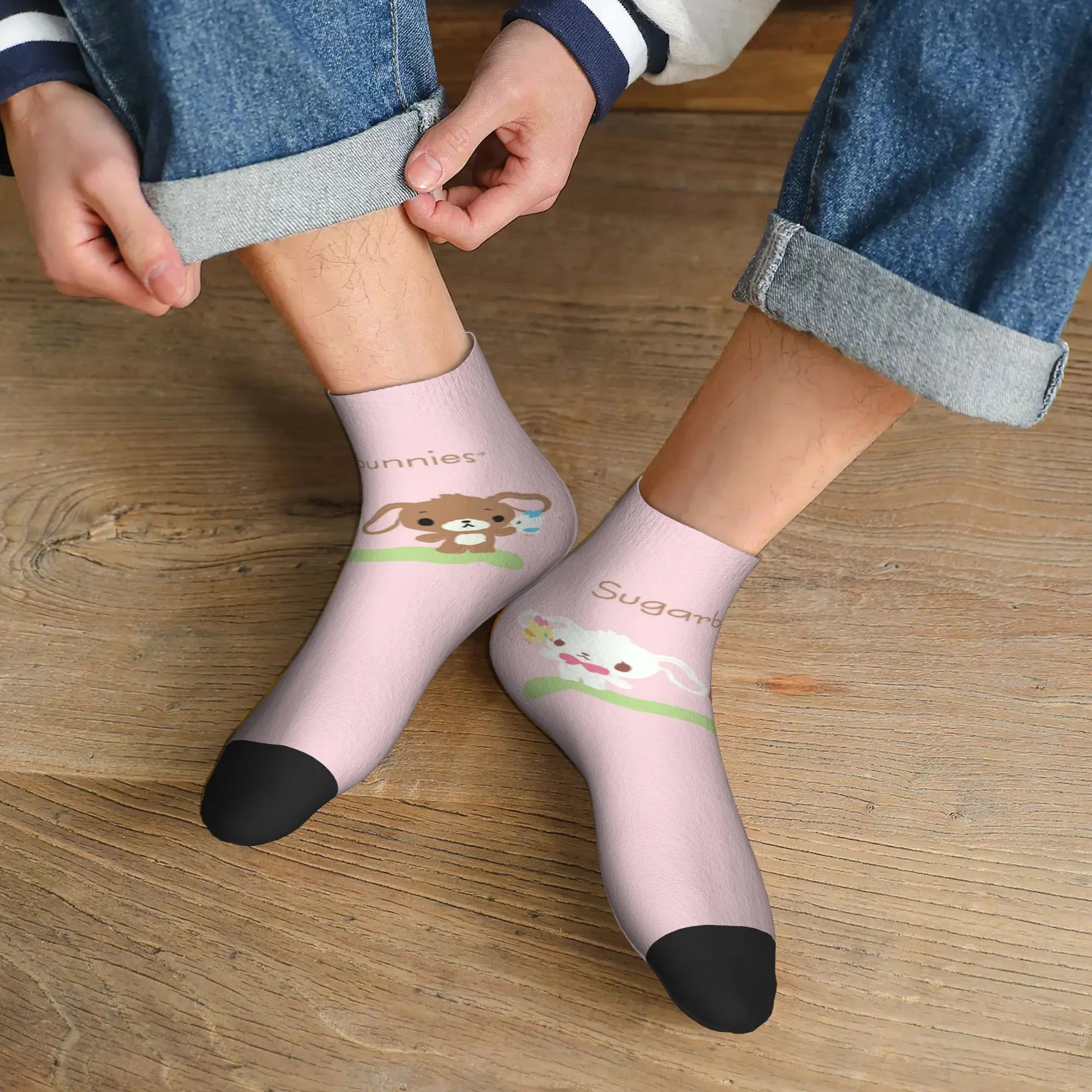 

All Seasons Sugarbunnies Socks Harajuku High Quality Sport Middle Tube Socks Soft Hip Hop Stockings for Men Women Gifts