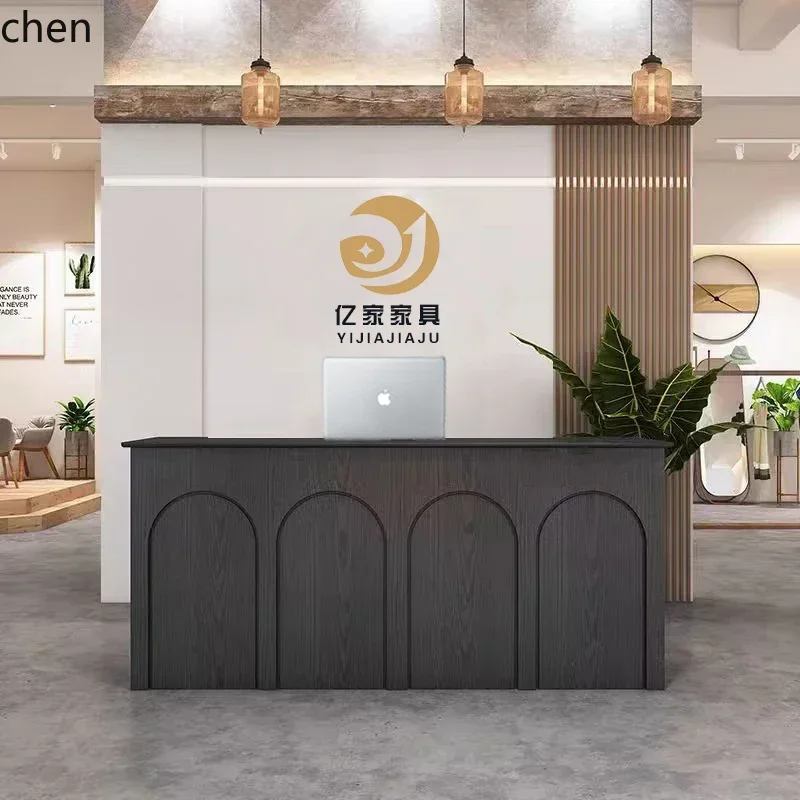 b11-7.1 checkout page Women's clothing store Flat retro front desk Homestay coffee shop Reception desk