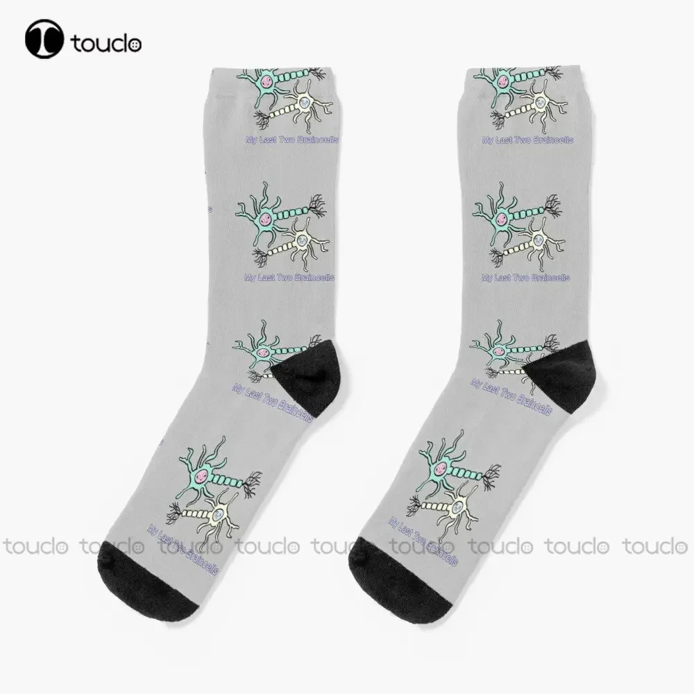 

Last Two Braincells Neurons Socks Cozy Socks Personalized Custom Unisex Adult Teen Youth Socks 360° Digital Print Custom Gift