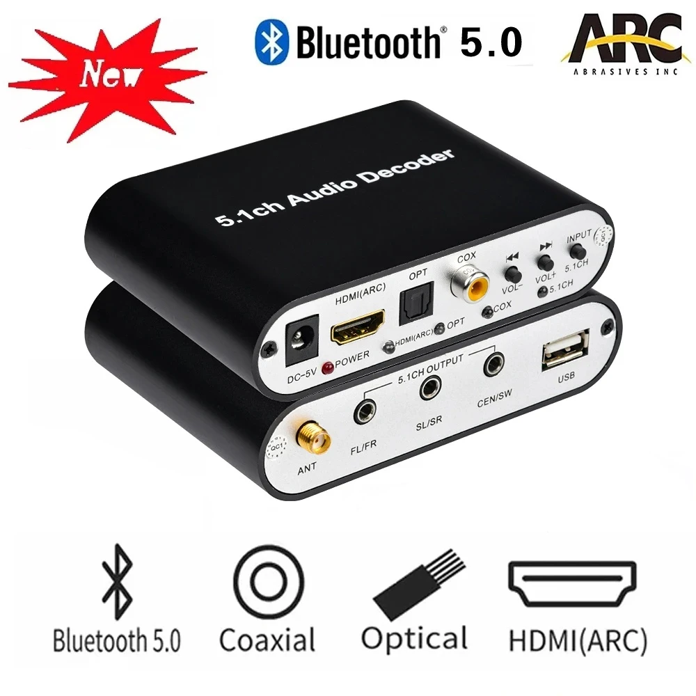 dts-51-audio-decoder-bluetooth-50-receiver-dac-ac3-flac-ape-4k-hd-to-hdmi-compatible-extraction-converter-spdif-arc-optical