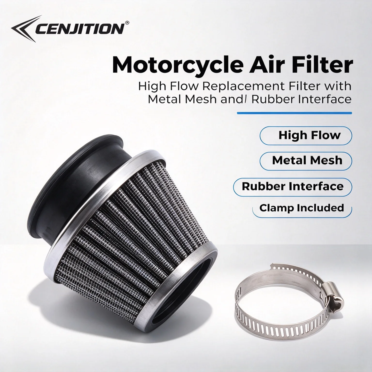 CENJITION35mm 38mm 50mm AirFilter 50cc 90cc 110cc 125cc 140cc 150cc 200cc 250cc GY6 MotorcycleATV Scooter GoKart RacingBike Baja