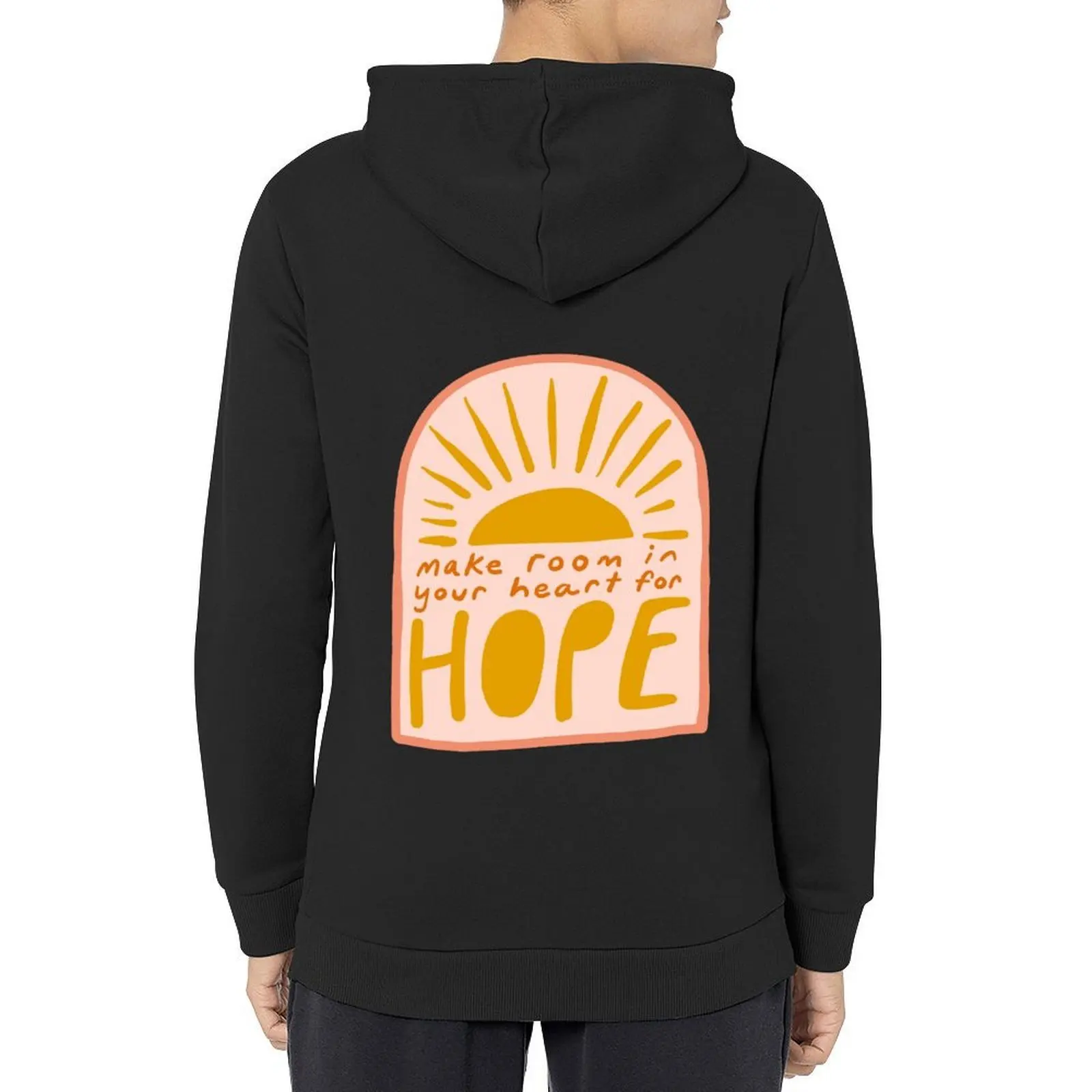 

Make room in your heart for hope - inspirational quote - Morgan Harper Nichols Hoodie aesthetic clothing hoodie for men