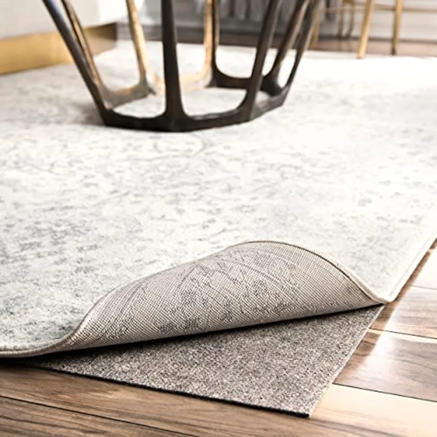 

8' x 10' Premium Eco-Friendly Felt Rug Pad 1/8 Thick Low Profile Non-Slip Backing Customizable Size Hardwood Carpet Tile Vinyl