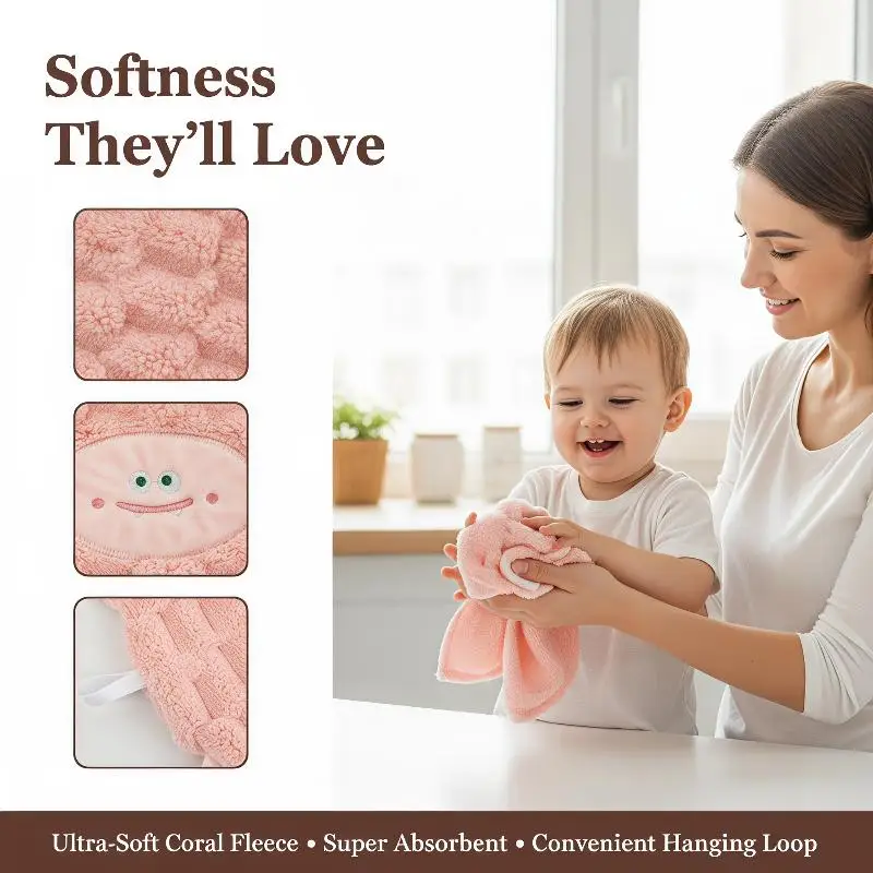 Cotton Hand Towels Highly Absorbent Quick Drying Multi Color Optional Soft Towels for Bathroom Kitchen Home