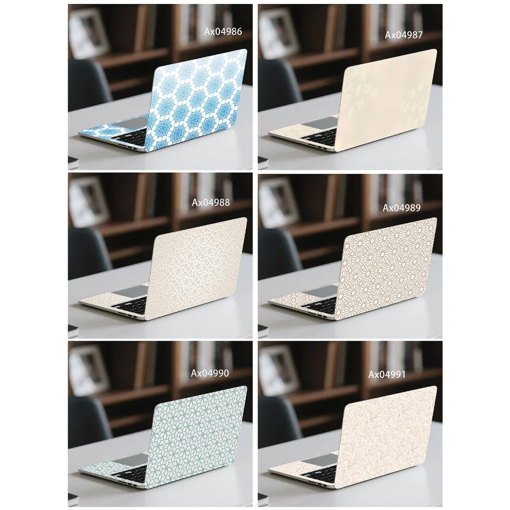 Aesthetic Pastel Watercolor Mandala Laptops Skin Anti Scratch Protective Laptop Sticker for MacBook Notebook PC Art Mural Crafts
