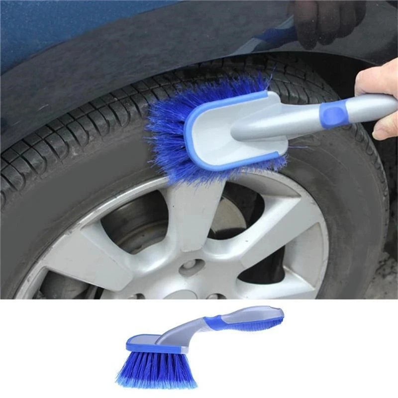 Car Wheel Soft Brush Tire Cleaner Washing Tools Blue For Auto Detailing Motorcycle Cleaning Tools