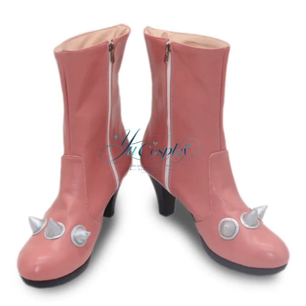 Elphelt Cosplay Boots Custom Made Valentine Pink Theme Anime Game Women Shoes