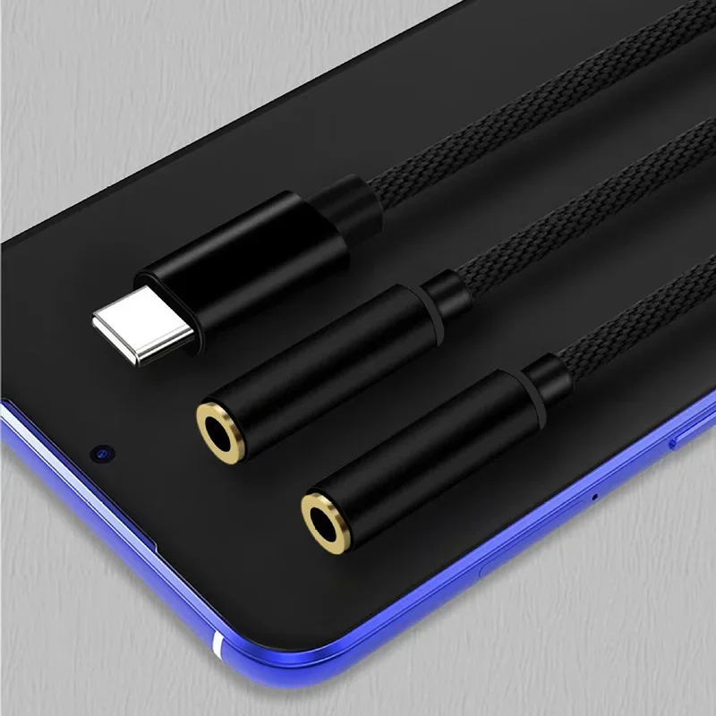 Karta dźwiękowa Jack rodzaj USB C do 3.5mm interfejs Audio Adapter mikrofon słuchawkowy karty dźwiękowej do głośnika Mic