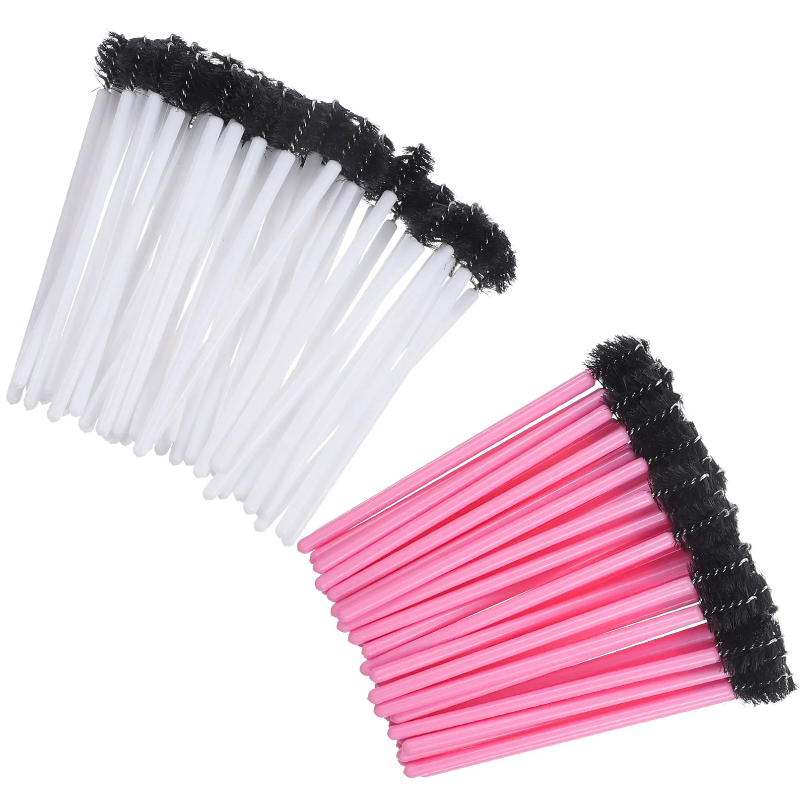 100 stuks oogmake-up wimperborstel make-upborstels voor ogen appelvorm wenkbrauw nylon