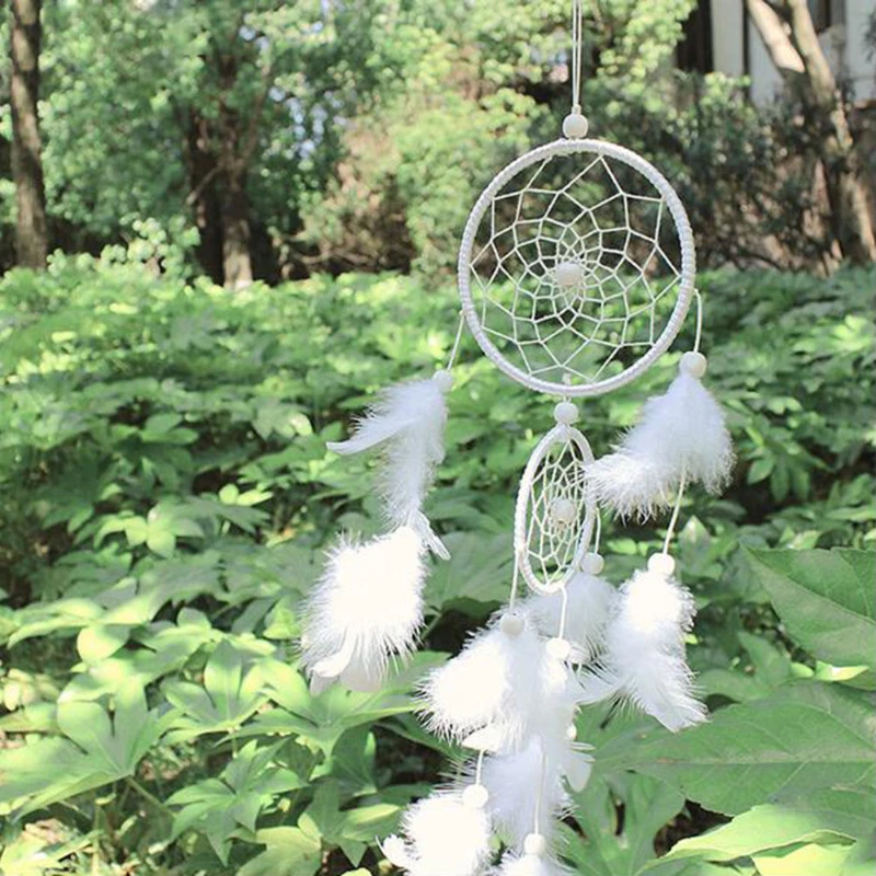 Dream Catcher Room Decor Feather Weaving Catching Up The Dream Angle Home Livingroom Bedroom Decor Pendant Girl Birthday Gift