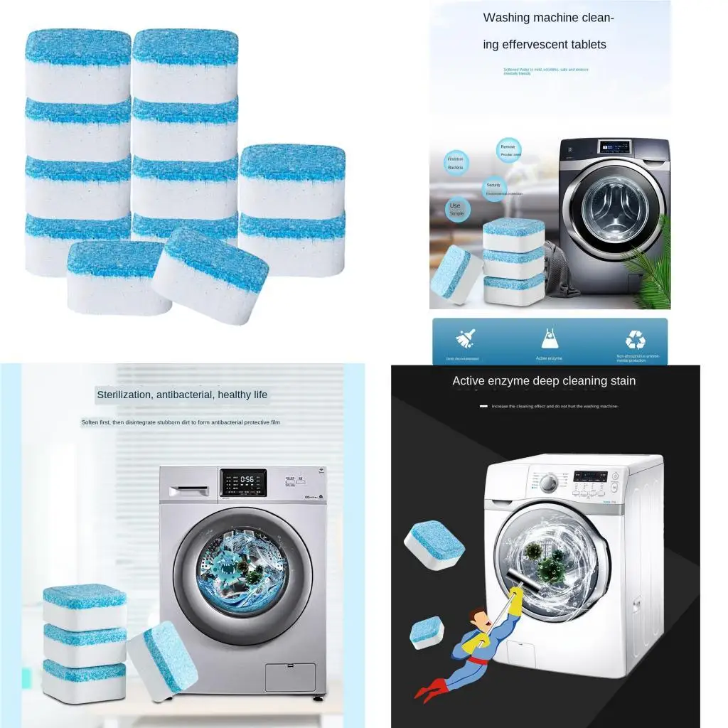 12pcs High Efficiency Washing Machine Tank Cleaning Effervescent