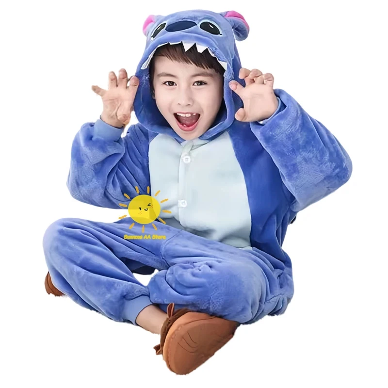 

♥Halloween Cosplay Costume BEAST KINGDOM Angel Cartoon Plush One-piece Pajamas Stitch Winterwarm s ChristmNew 2026 Topspeed Cos