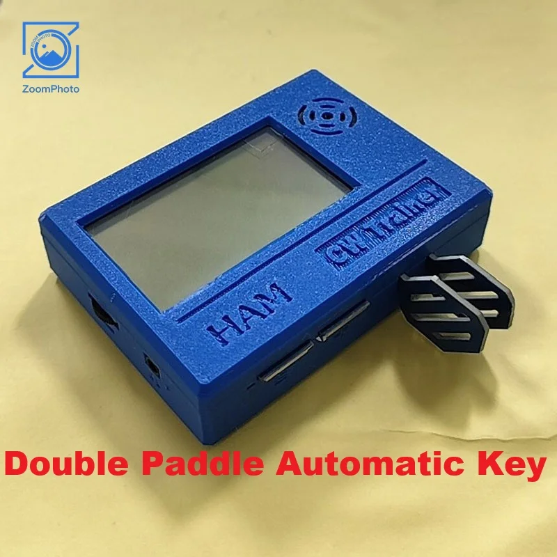 3D-Printed CW Morse Code Key 3-IN-1 HAM Radio Decoding CW Trainer with 2.3-Inch LCD Screen