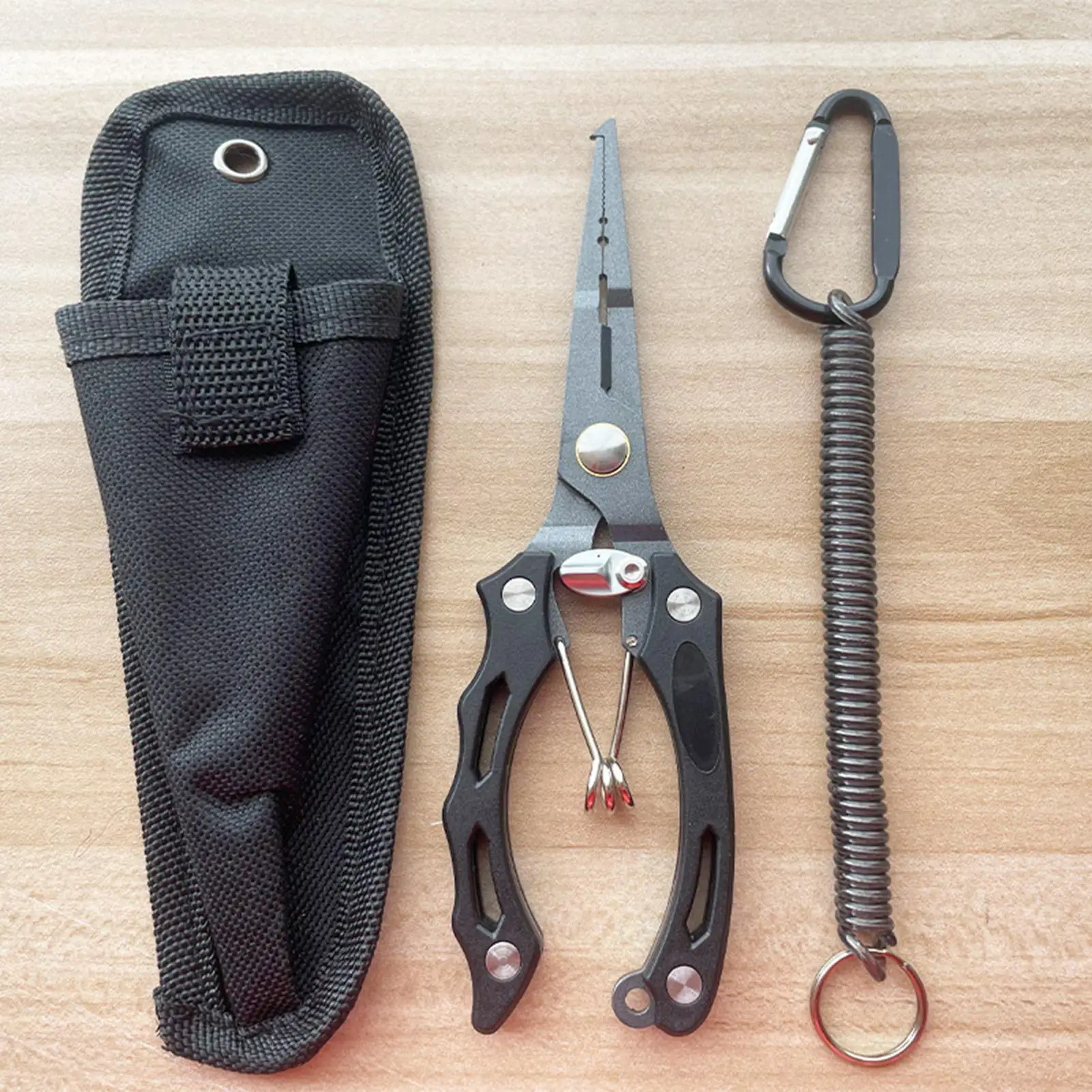 

Рыболовные плоскогубцы с длинным носом, сверхмощный инструмент для снятия крючков, ножницы, рыболовные плоскогубцы, средство для снятия крючков для сома, окуня, форели, коробка для снастей