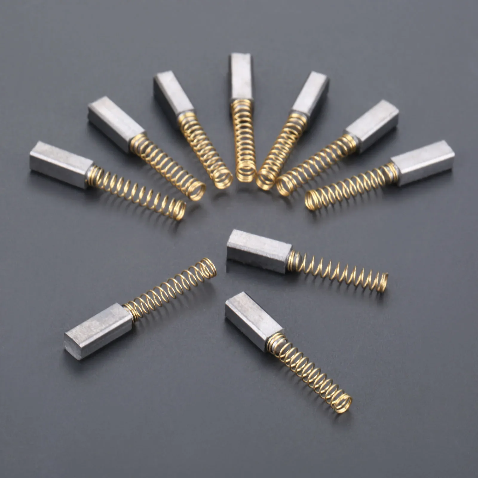 10Pcs 4.5mm*4mm*11mm Wire Sewing Machine Carbon Motor Brushes  Fits Home Sewing Machines Sewing Accessories Graphite + Copper