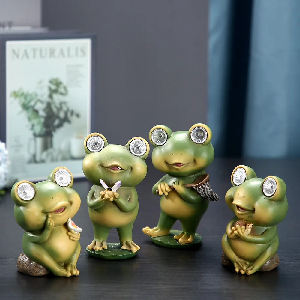 

Frog Solar Resin Handicraft, Luminous Night Light, Garden, Courtyard, Outdoor Decoration and Ornaments
