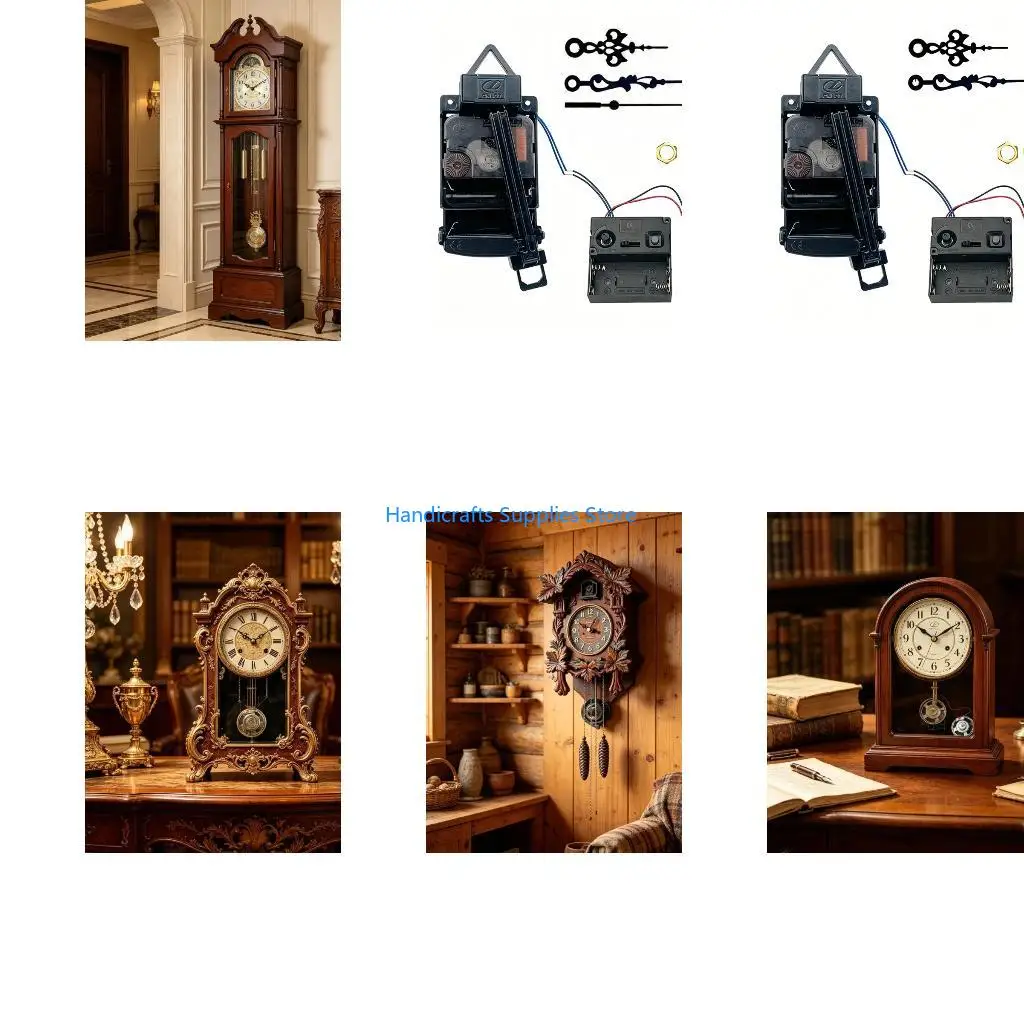 R1WA Quartzs Pendulum Clock Parts Set Replacement Kits for Home and Professional Use