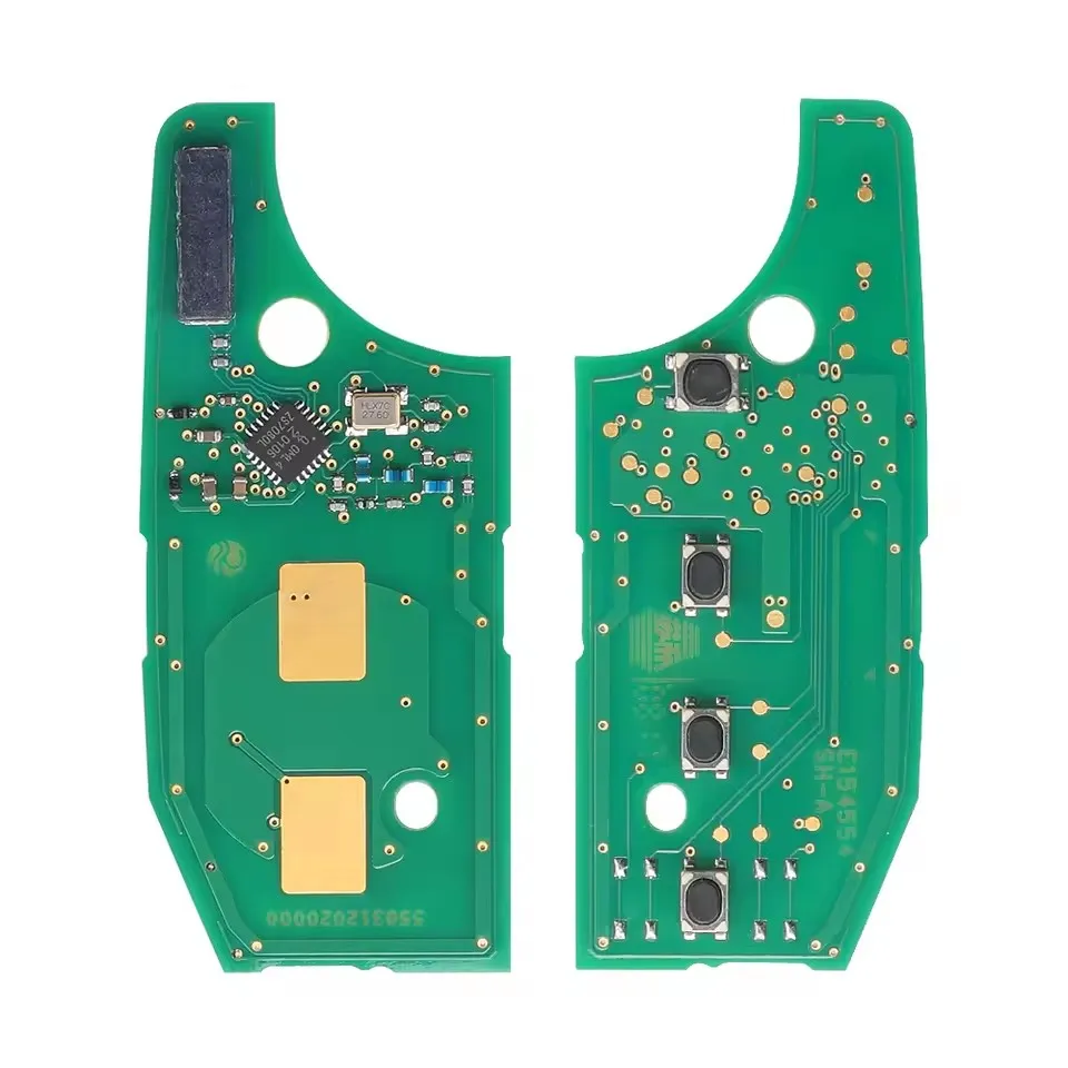 FF Folding Remote Car Key 4A MQB48 Chip 433MHz For Jeep Renegade 2016 2017 2018 FCCID:2ADFTFI5AM433TX P/N:FI5-AM433TX Flip Key - view 3