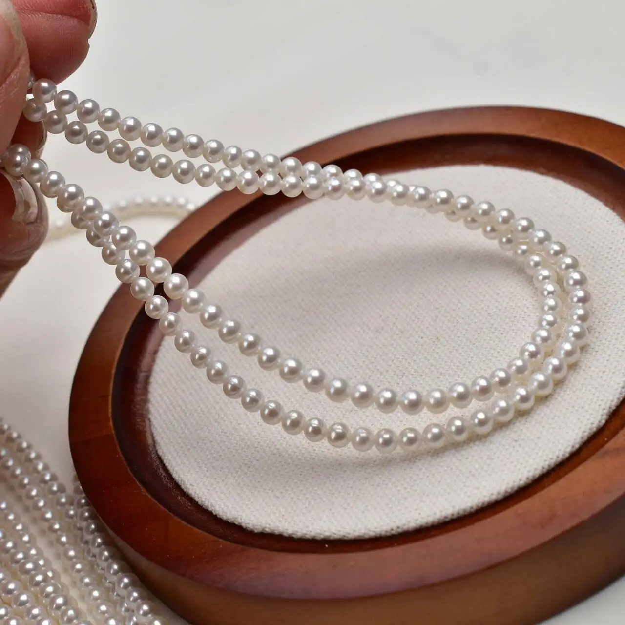 

Rare Large mini 3-4mm South Sea round white multicolored Pearl Necklace 16-36inch 925s Wholesale in large quantities