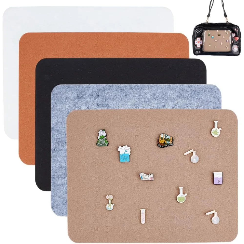 5Pcs 5 Colors Inserts for Ita Bag 12.6x9.8inch Pin Holder Display Sheets for Ita Bag Pin Display DIY Crafts